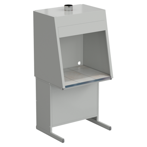 Шкаф для нагревательных печей 920х780х1870 мм, цвет изделия - серый, раб. поверхность - КЕРАМИКА
