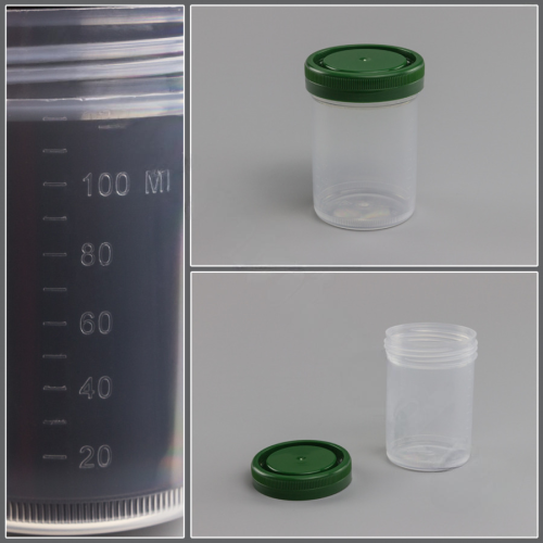Контейнер для гистологии с завинчивающейся крышкой  120 мл, 52х77 мм, н/с, 300 шт/уп.
