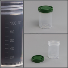 Контейнер для гистологии с завинчивающейся крышкой  120 мл, 52х77 мм, н/с, 300 шт/уп.