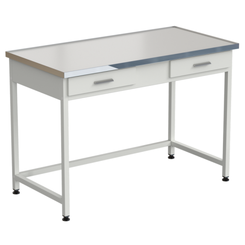 Стол лабораторный с 2 ящиками 1212х610х850, раб. поверхность - LABGRADE-лайт