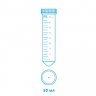 Пробирка коническая с винтовой крышкой и делениями 50 мл, 31,6х115,6 мм, тип Фалькон, без юбки устойчивости, нестерильная, в индивидуальной упаковке, п/п, Литопласт, 350 шт/уп.