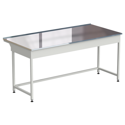 Стол приборный упрощенный 1800х850х850мм, раб. поверхность - НЕРЖАВЕЮЩАЯ СТАЛЬ