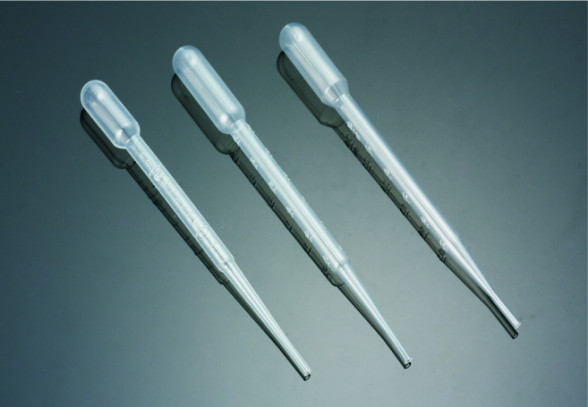 Пипетка Пастера 2 мл, 150 мм, стерильная, градуированная, в индивидуальной упаковке, п/э, 100 шт/уп.