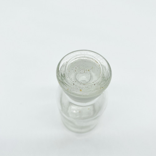 Склянка для реактивов 60 мл из светлого стекла с широкой горловиной и притертой пробкой