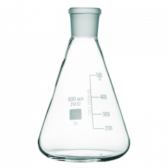 Колба коническая со шлифом КН-1-50-14/23, с делениями, ТС