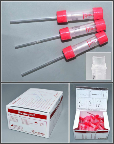 Пробирка для взятия капиллярной крови 0,2 мл с ЭДТА-К3, MICROVETTE, Sarstedt