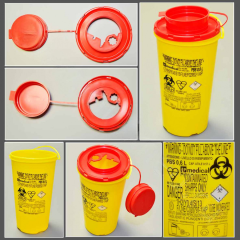 Контейнер для утилизации игл и других отходов 0,8 л, п/п, Aptaca