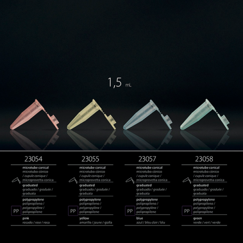 Пробирки микроцентрифужные (Эппендорфа) 1,5 мл с делениями, цвет синий, FL Medical, 500 шт/уп.