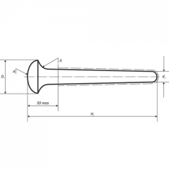 Пест фарфоровый №4, 210х57 мм