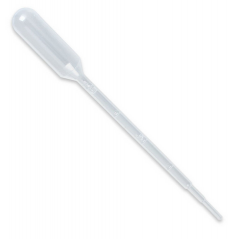 Пипетка Пастера 2 мл, 150 мм, нестерильная, градуированная, п/э, 500 шт/уп.