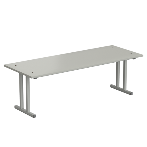 Полка 2-го уровня для стола островного 1200х450х390 мм, ЛАМИНАТ СЕРЫЙ