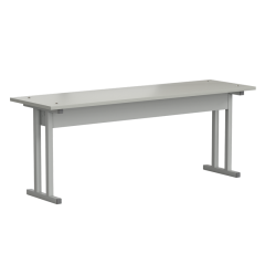 Полка нижняя для стола островного 1200х360х460 мм, ЛАМИНАТ СЕРЫЙ