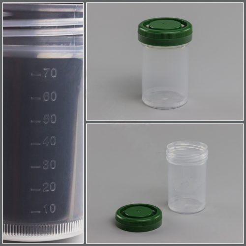 Контейнер для гистологии с завинчивающейся крышкой 90 мл, 47х73 мм, н/с, 300 шт/уп.