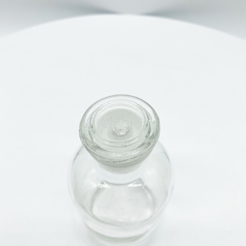 Склянка для реактивов 250 мл из светлого стекла с узкой горловиной и притертой пробкой