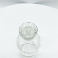 Склянка для реактивов 250 мл из светлого стекла с узкой горловиной и притертой пробкой