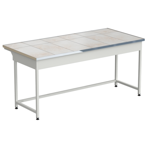 Стол приборный упрощенный 1820x850x850 мм, раб. поверхность - КЕРАМИКА