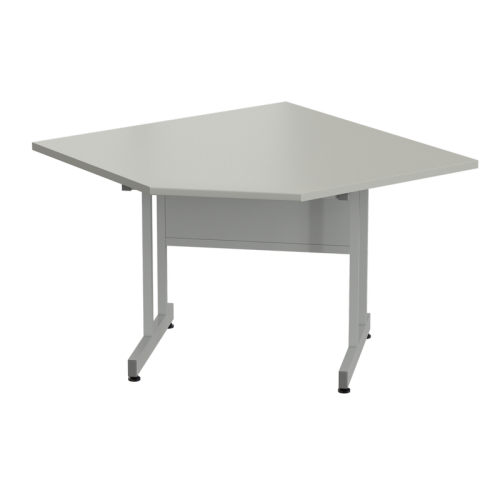 Стол угловой 1100х1100х750 мм, раб. поверхность - ЛАМИНАТ СЕРЫЙ