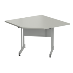 Стол угловой 1100х1100х750 мм, раб. поверхность - ЛАМИНАТ СЕРЫЙ