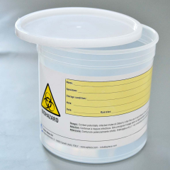 Контейнер для гистологии с защелкивающейся крышкой и этикеткой, 1000 мл, 120х115 мм, н/с, Aptaca