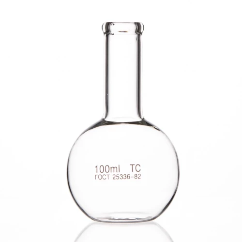 Колба плоскодонная П-2-100-22 с цилиндрической горловиной