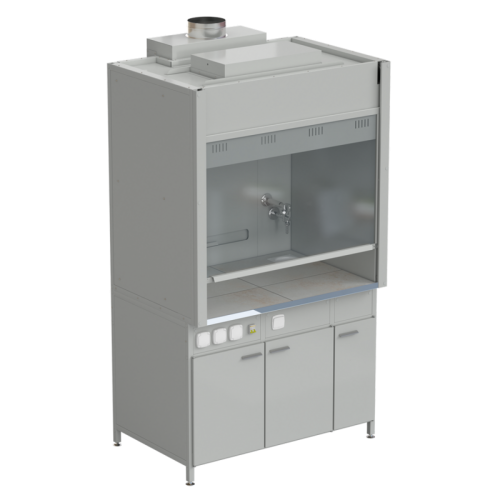 Шкаф вытяжной с подводом воды 1200х900х2145 мм, раб. поверхность - КЕРАМИКА