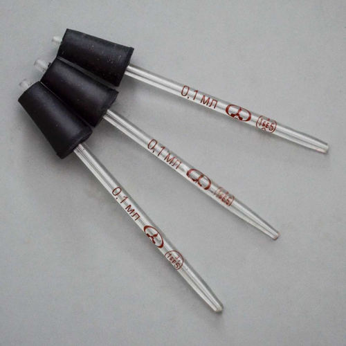 Пипетка с пробкой к прибору Флоринского 0,1±0,01 мл, тип I