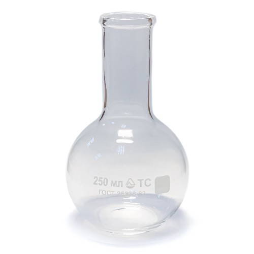 Колба плоскодонная П-2-250-34 с цилиндрической горловиной