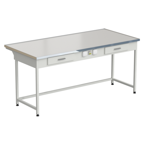 Стол приборный с 2-мя ящиками и электрикой 1820x850x850 мм, раб. поверхность - LABGRADE-лайт