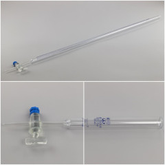 Бюретка 1-1-2-100-0,2 с краном, кран с резьбовым уплотнением ГОСТ 29251-91