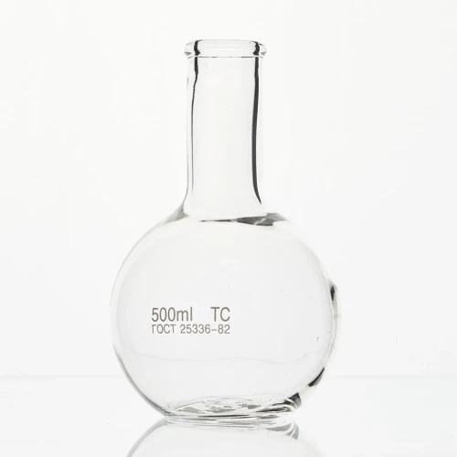 Колба плоскодонная П-2-500-34 с цилиндрической горловиной