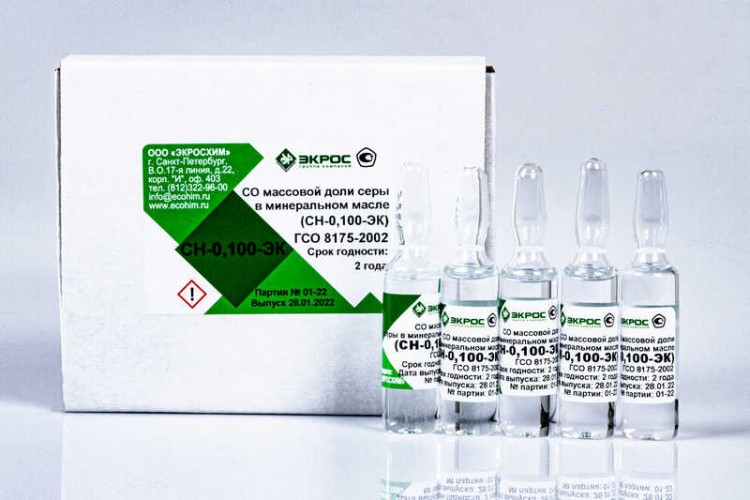 СН-0,100-ЭК ГСО 8175-2002 МСО 0588:2003 0,090-0,110% масс