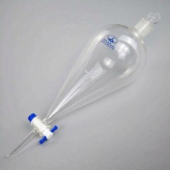 Воронка делительная грушевидная ВД-3-2000 с краном ПТФЭ