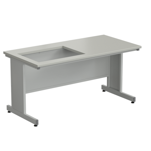 Приставка для весового стола 1500х750х750 мм, раб. поверхность - ЛАМИНАТ СЕРЫЙ