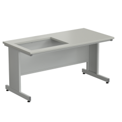 Приставка для весового стола 1500х750х750 мм, раб. поверхность - ЛАМИНАТ СЕРЫЙ