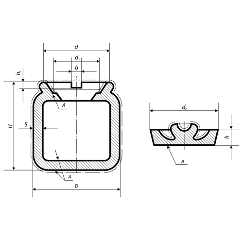 Барабан фарфоровый 2 л, 170х190 мм