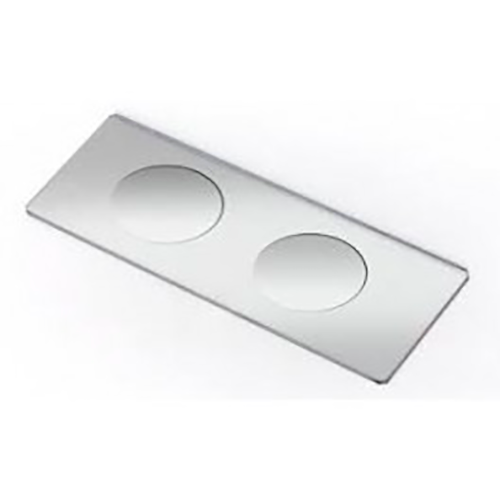 Стекло предметное СП-7104 76х26±1,0 мм, толщина 1,0±0,1 мм, с 2-мя лунками и шлифованными краями, 50 шт/уп.