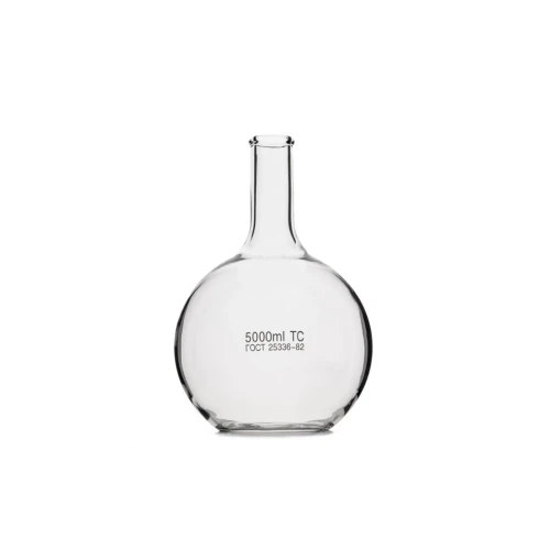 Колба плоскодонная П-2-5000-50 с цилиндрической горловиной