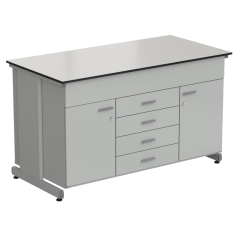Стол-тумба 2 двери + 5 ящиков 1500х750х900, LABGRADE