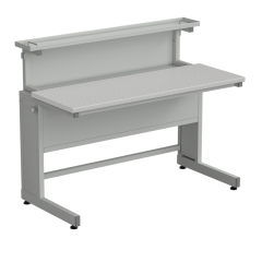 Стол ученический с выдвижным блоком 1200х600х965 в сборе, раб. поверхность - ЛАМИНАТ БЕЛЫЙ