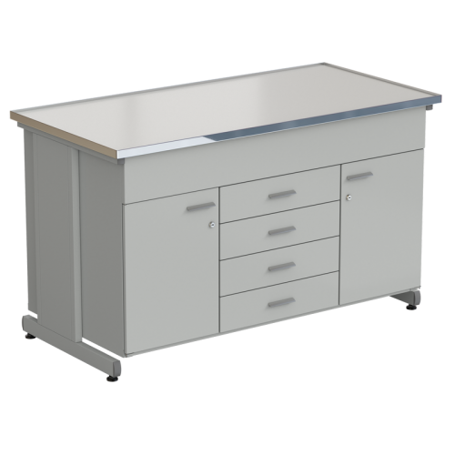 Стол-тумба 2 двери + 5 ящиков 1515х750х900, LABGRADE-лайт