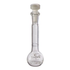 Колба мерная 2а-5-2 с одной меткой и полиэтиленовой пробкой