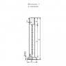 Цилиндр мерный 1-500-2 с носиком на стеклянном основании