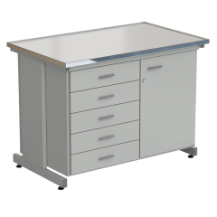 Стол-тумба 1 дверь (правая) + 5 ящиков 1212х750х900, LABGRADE-лайт