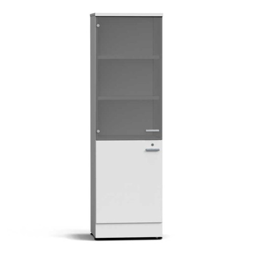 Шкаф для посуды 600х500х2000 мм серый