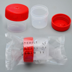 Контейнер лабораторный для взятия проб 30 мл, стерильный, 35х38 мм (низкий), с завинчивающейся крышкой, индивидуальная упаковка, Aptaca, 400 шт/уп.