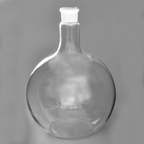 Колба плоскодонная П-1-10000-45/40 со шлифом