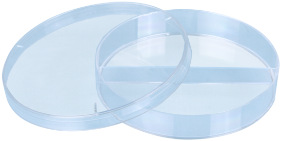 Чашка Петри стерильная диаметром 90 мм, двухсекционная, п/с, Россия