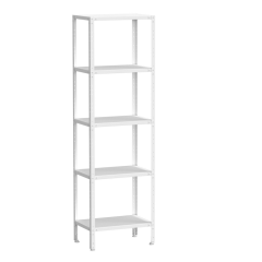 Стеллаж универсальный 5 полок 600*500*2000 мм, на винтовых опорах, белый металл