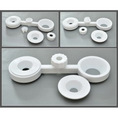 Держатель для воронок от 25 мм до 170 мм, двойной, п/п, Kartell