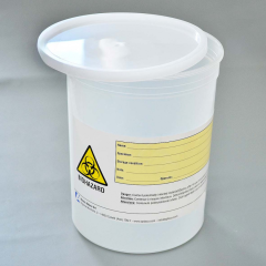 Контейнер для гистологии с защелкивающейся крышкой и этикеткой, 1500 мл, 120х150 мм, н/с, Aptaca